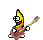Guitar-playing banana